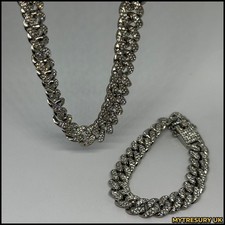 Iced Cuban Chain  & Bracelet |