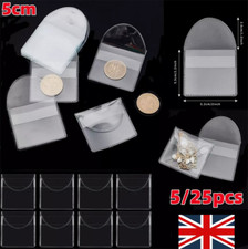 5-25 Pcs Clear Plastic Coin