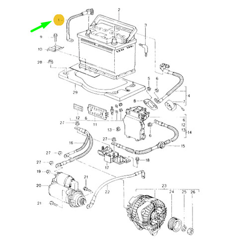 Porsche boxster 986 battery - porsche,