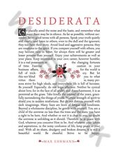 QUOTE DESIDERATA FLORAL EHRMANN TYPOGRAPHY INSPIRATION ART PRINT POSTER HP3047