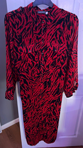 Mint velvet red black animal - red,