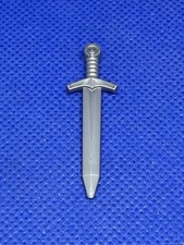 Lego Mini Figure Flat Silver Greatsword Sword Pointed With Cross Guard 66964