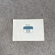 Triumph 2500S 1975-76 full colour UK market brochure 