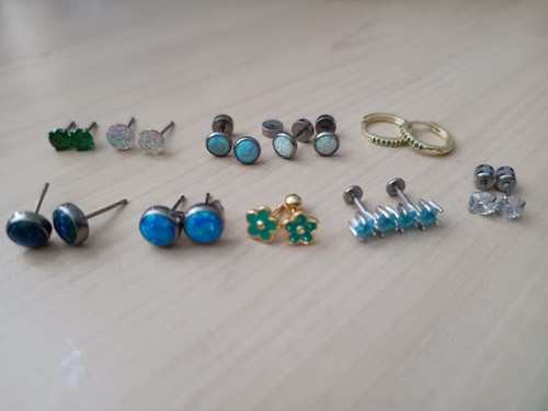 Job lot mixed gem - of, earrings