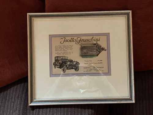 Vintage classic framed - , advert