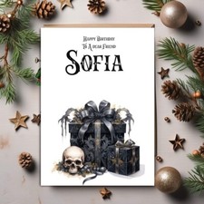 Personalised gothic birthday - personalised,