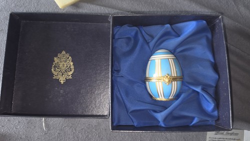 Fabergé limoges porcelain egg - limoges,