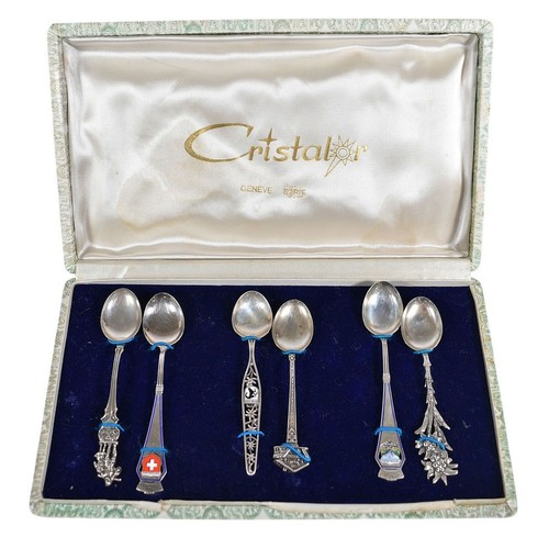 Set vintage 800 silver - of, 6x