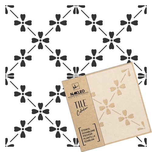 Reusable plastic tile stencil - plastic,