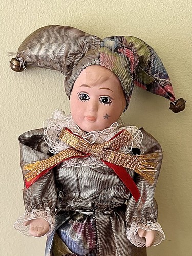 Vintage porcelain jester - vintage,