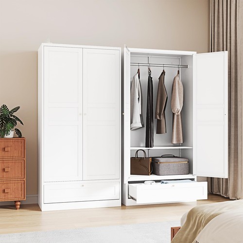 Metal wardrobe closet cabinet - metal,