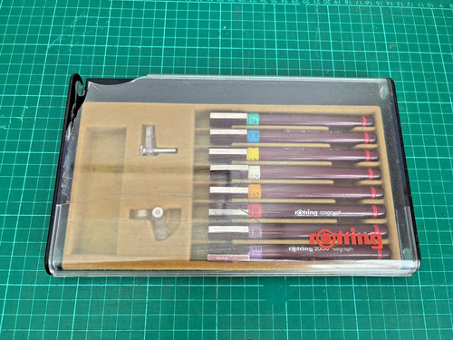 Rotring isograph drawing pens - drawing,