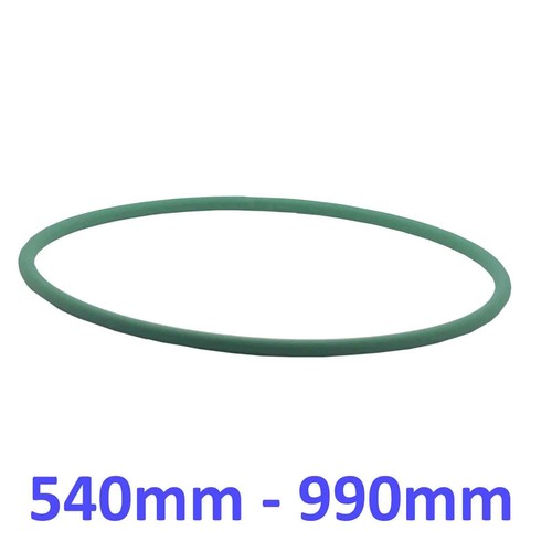 Green drive belt round rubber - green,