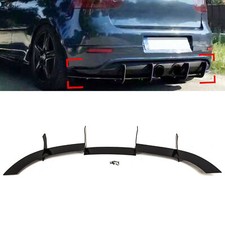 Fits VW Golf MK5 R32 2004-2009 Rear Bumper Diffuser Shark Fin Style Gloss Black