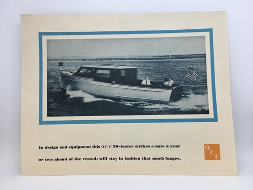 1936 foot cruiser brochure - 1936, 30-foot