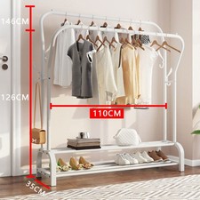 Heavy Duty Double Clothes Rail