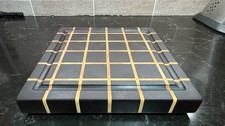 Solid Wenge end grain cutting