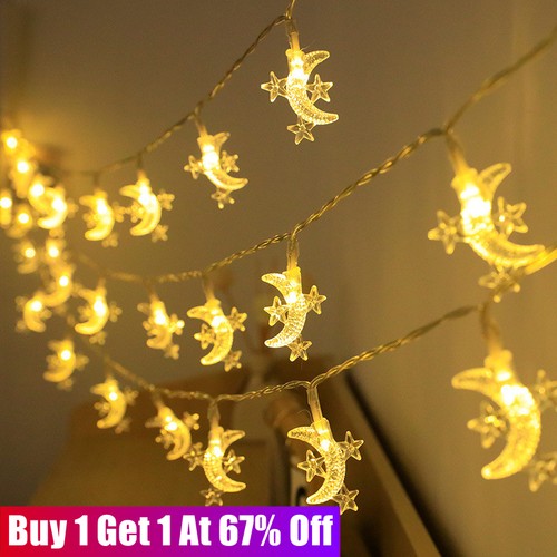 Ramadan moon star led - star, string