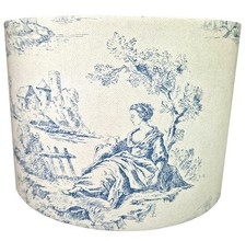 Toile lampshade vintage - toile,
