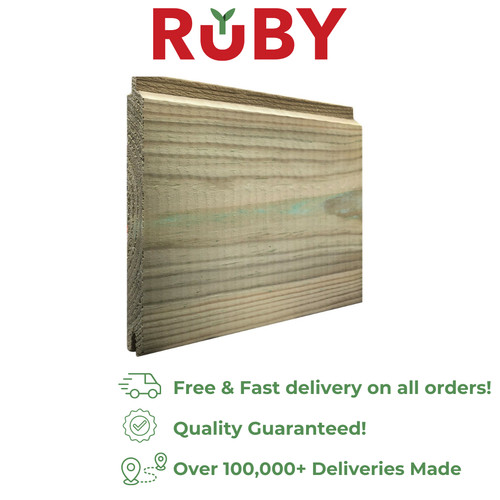 Tongue and groove treated - tongue,