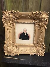 Antique Georgian gilt wood gallery picture frame heavy wood gesso moulding print