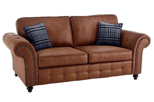 Sofa suite tan suede - sofa,