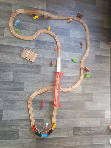Wooden train track - wooden,