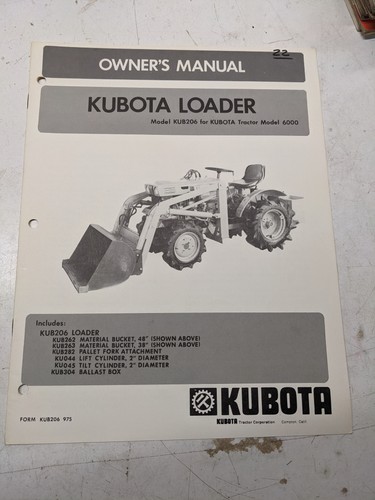 Kubota tractor parts list - tractor,