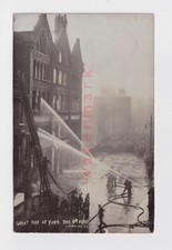 Yorks THE GREAT FIRE G. H. Brooks REAL PHOTO POSTCARD 1910 - UK5040
