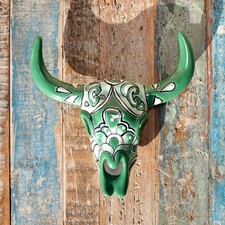 Mexican Talavera Wall Skull