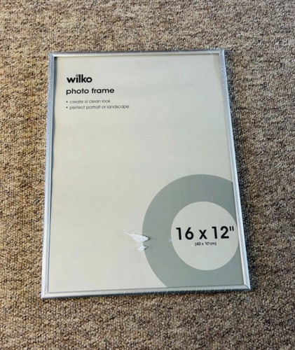 Wilko 16x12 silver wall - wilko, 16x12”