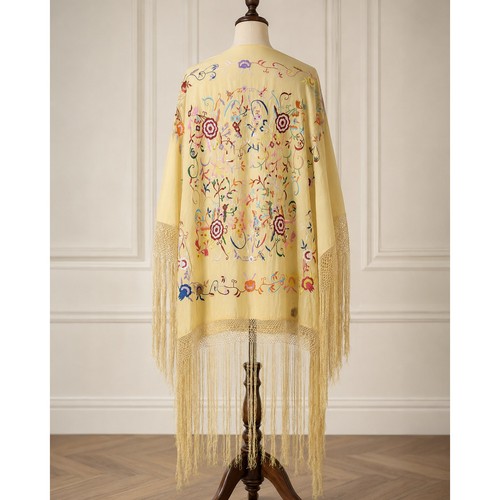 Vintage chinese floral silk - chinese,