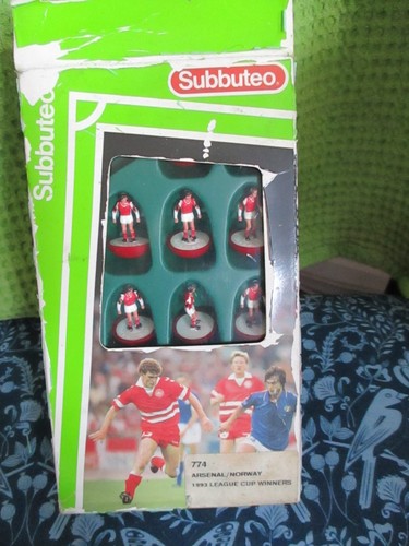 Subbuteo arsenal norway 1993 - subbuteo,