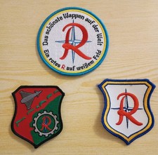3 Luftwaffe Squadron Badges JG 71 Jagtgeschwader Richthofen Hook & Loop Patches
