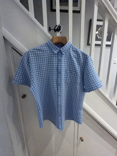Tesco blue cotton linen - blue,