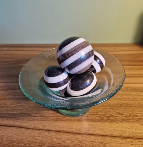 Set striped inlaid - striped, marble