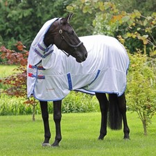 Shires Tempest Original Fly Combo Mesh Horse Rug | Equestrian Equipment - White