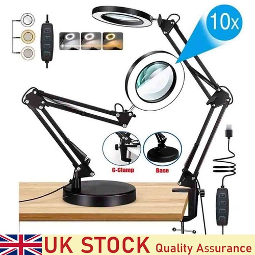 10x magnifier glass led - 10x,