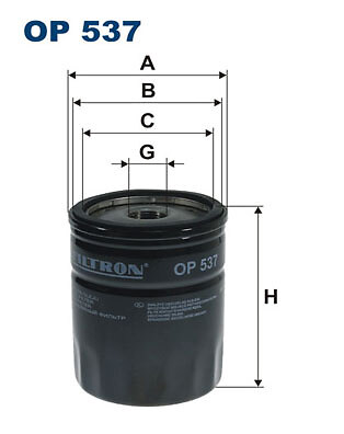 Filtron 537 oil filter - filtron,