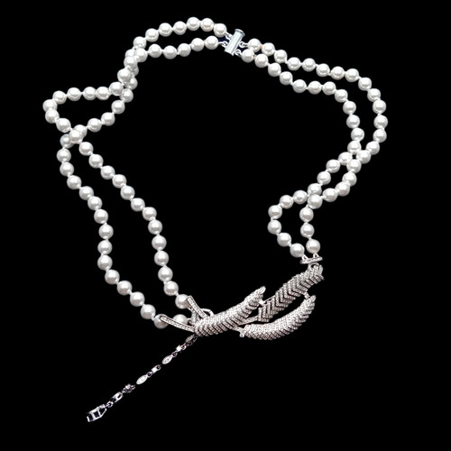 Rows white sea shell pearl - rows,