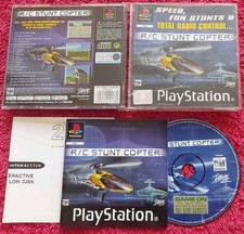 R /C stunt copter PlayStation original black label PS1/ps2