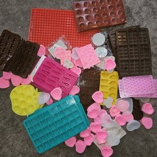 Job Lot Variety Of Silicone Moulds For Wax Melting Business 100 Plus ++ Moulds