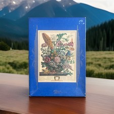 Vintage Wooden Puzzle Optimago Furber Flower Engravings Hand Cut August