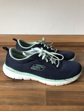 Skechers Womens Lite-Weight Memory Foam Trainers UK 5 Air-Cooled Blue Mint