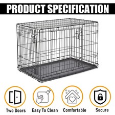 Easy Fold Dog Cage 36 Inch