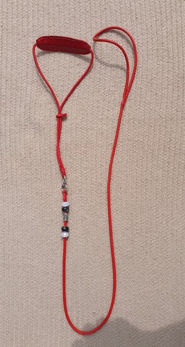 Dog show collar lead - lead,, red