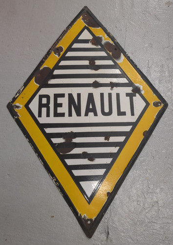 Vintage original large enamel - original,