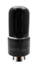 KEN-RAD JAN CKR 6SN7GT VT-231 Black Glass Valve Tube Used (V3)