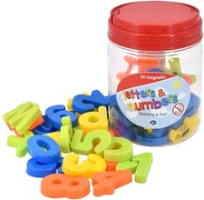 52pc Magnetic Letters Alphabet & Numbers Fridge Magnets Toys Kids Learning Gift