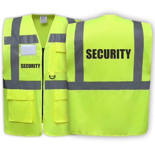 Security yellow zipped viz - yellow, hi